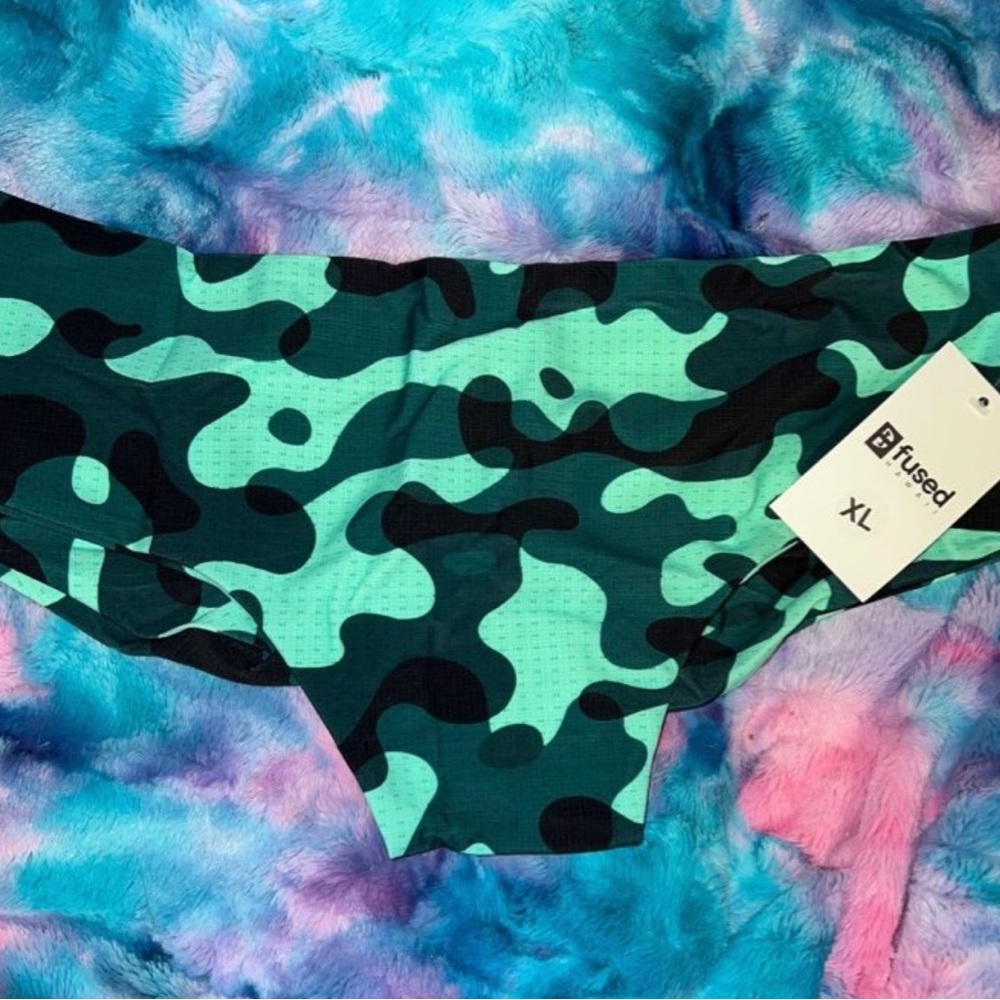 Fused Hawaii Camo Bottoms - Green and Black